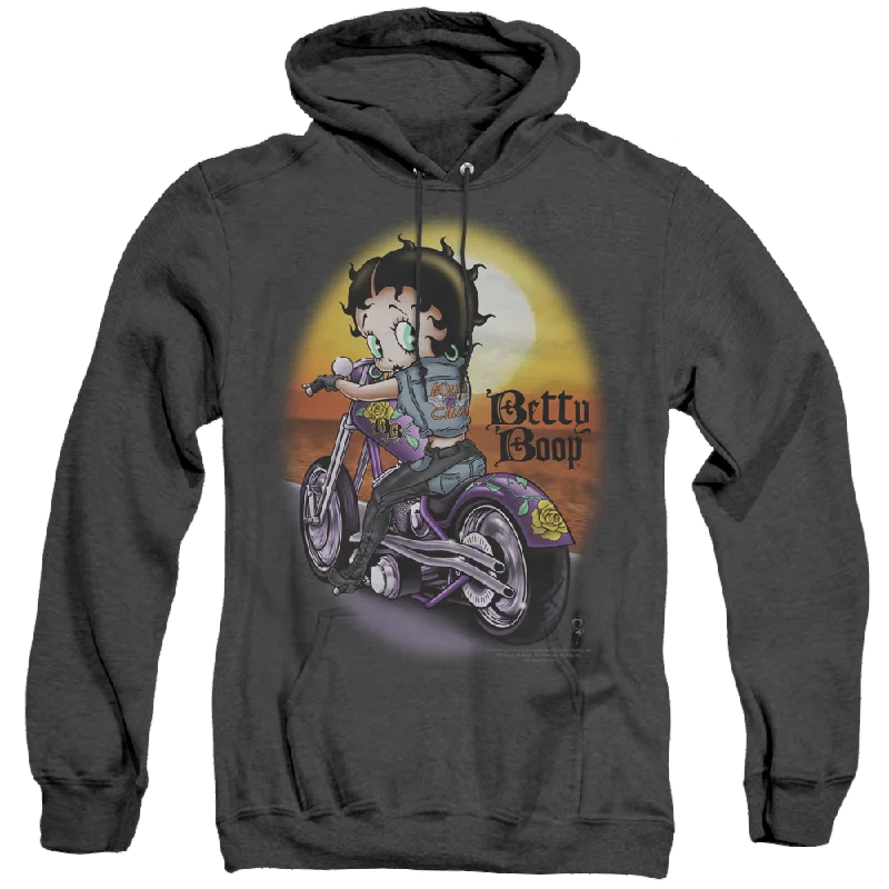 fleece hoodie for winterBetty Boop Wild Biker - Heather Pullover Hoodie