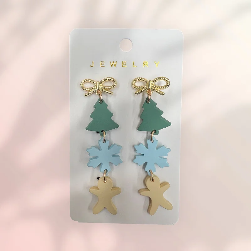 mini dressChristmas Love Earrings