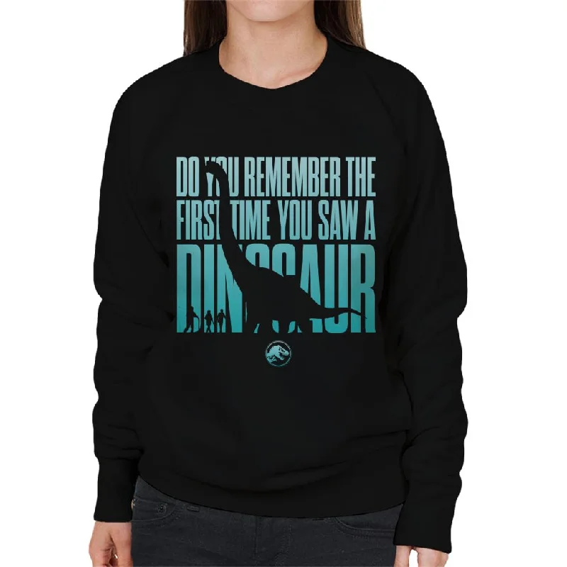 urban activewear hoodieJurassic Park The First Time You Saw A Dinosaur Women's Sweatshirt