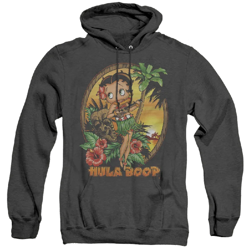 vintage hoodieBetty Boop Hula Boop Ii - Heather Pullover Hoodie