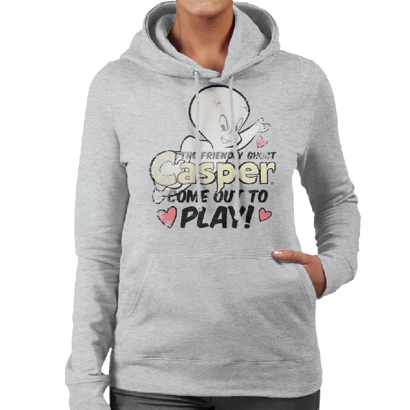 cool hoodieCasper The Friendly Ghost Come Out And Play Women's Hooded Sweatshirt