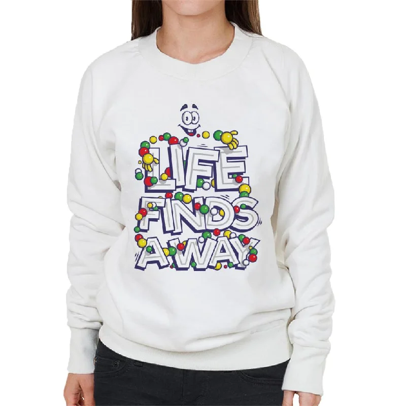 sleek gym hoodieJurassic Park Tagline Life Finds Away Women's Sweatshirt