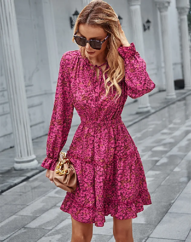 mini dressZee Printed Ruffle Dress