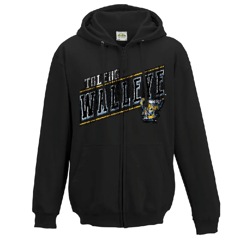 oversized sports sweatshirtToledo Walleye Broface Full Zip Hooded Sweatshirt