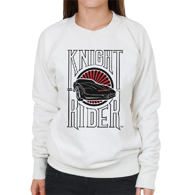 eco-friendly sports hoodieKnight Rider Text And Logo Women's Sweatshirt