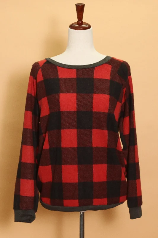 Bonus Savings elegant coatRed Plaid Sweater (4pc)