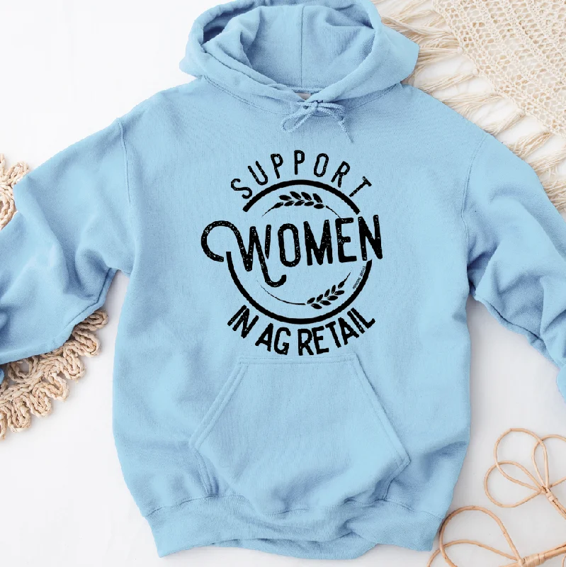 warm hooded sweatshirtSupport Women in Ag Retail Hoodie (S-3XL) Unisex - Multiple Colors!