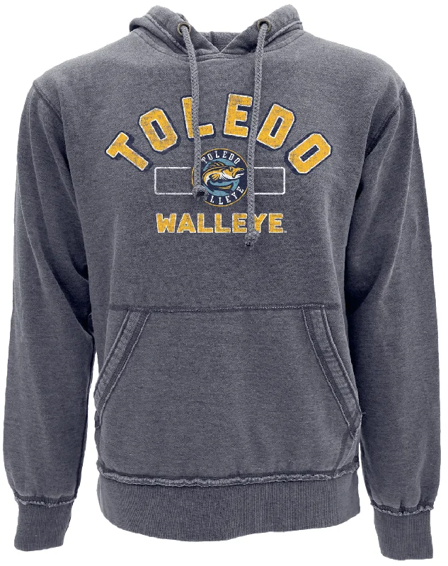 sleek sports hoodieToledo Walleye Smoke Signal Burnout Wash Fleece Hood