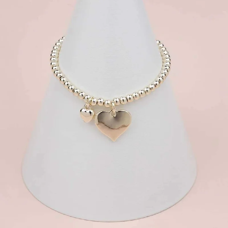 v-neck dressLight Gold Always in My Heart Bracelet