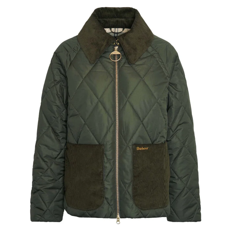 Savings Galore modern coatBarbour Dalroy Quilt Ladies Jacket - Olive/Ancient