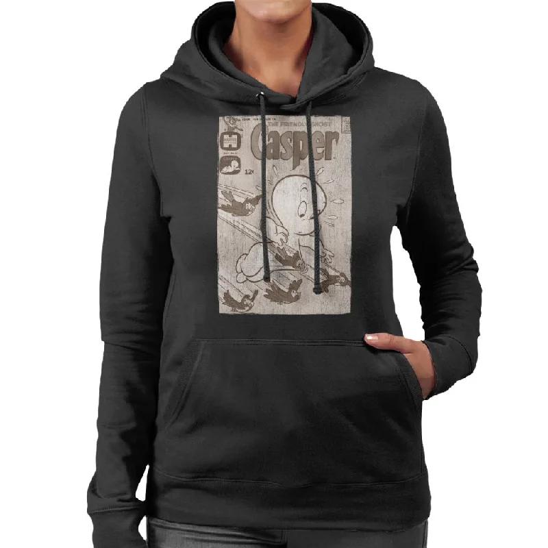 casual pullover hoodieCasper The Friendly Ghost Birds Flying Women's Hooded Sweatshirt