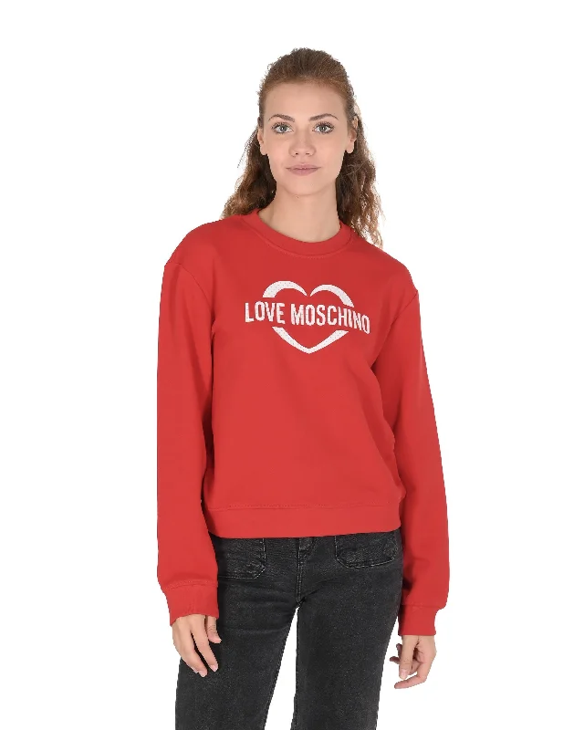 vibrant athletic hoodieLove Moschino Womens Sweatshirt W 6 306 55 M 4055 O97 RED