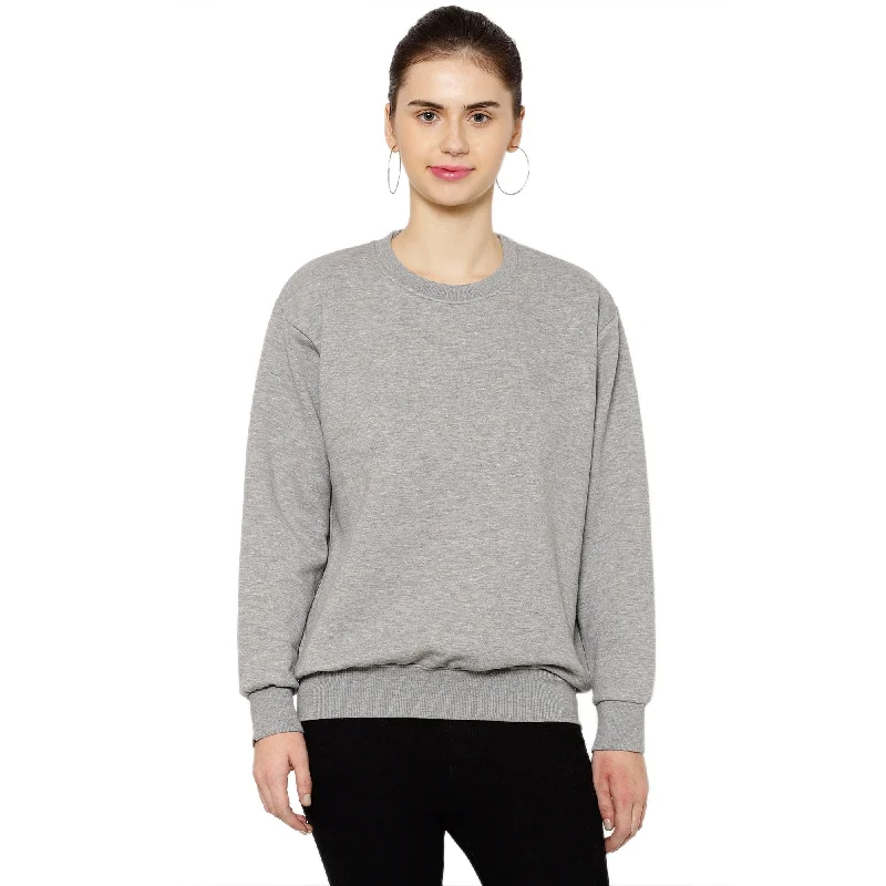 cool workout sweatshirtVimal Jonney Fleece Round Neck Sweatshirt for Women