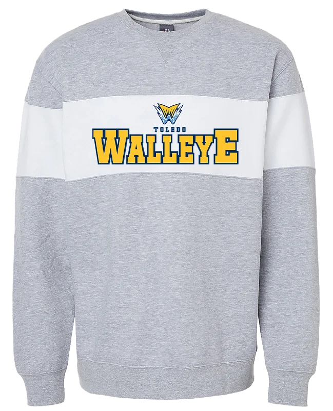 fitted workout hoodieToledo Walleye Varsity Fleece Crewneck Sweatshirt