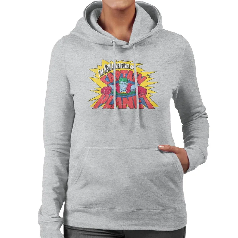 high-quality hoodieCaptain Planet The New Adventures Logo Women's Hooded Sweatshirt