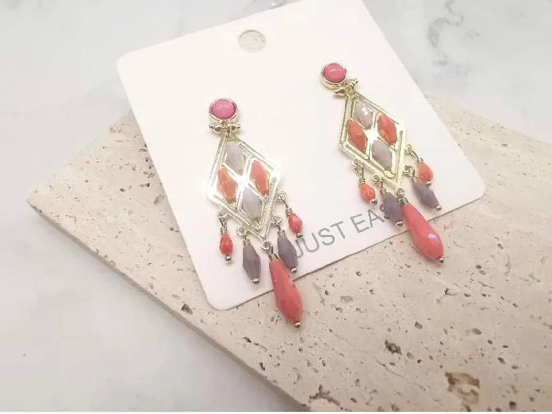 boho-chic dressDiam Earrings