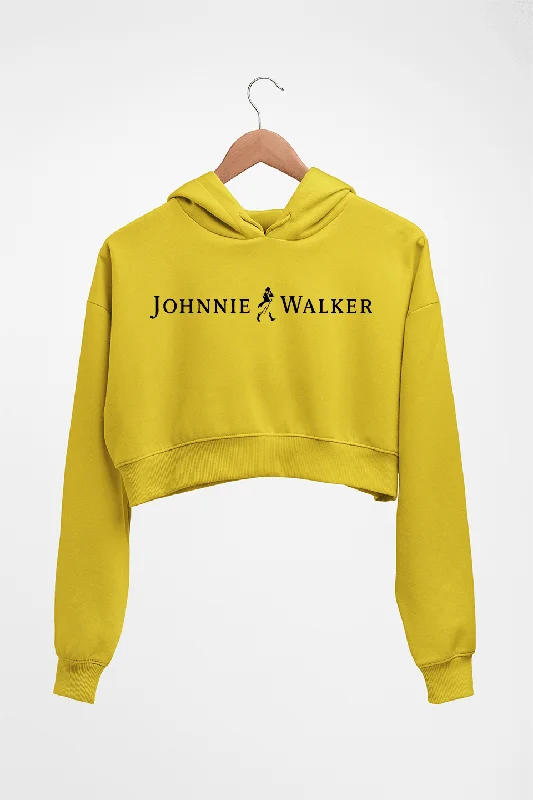 cool graphic hoodieJohnnie Walker Crop HOODIE FOR WOMEN