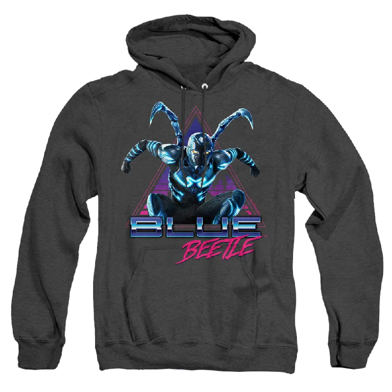 casual hoodie with logoBLUE BEETLE (2023) Leaping Triangle - Heather Pullover Hoodie