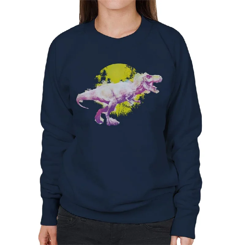 performance hoodie for gymJurassic Park T Rex Jungle Sun Women's Sweatshirt