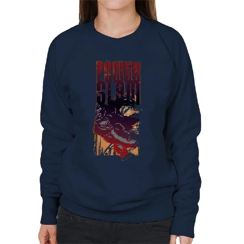 athletic streetwear sweatshirtKing Kong Vs T Rex Power Slam Women's Sweatshirt