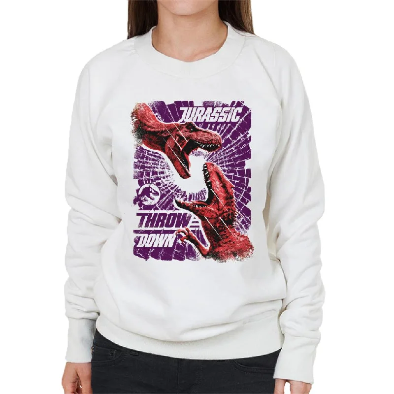 pullover workout hoodieJurassic Park Throw Down Women's Sweatshirt