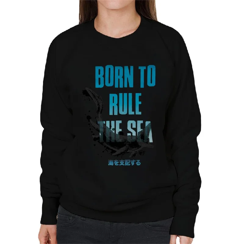 sleek sports hoodieJurassic Park Mosasaurus Born To Rule The Sea Women's Sweatshirt