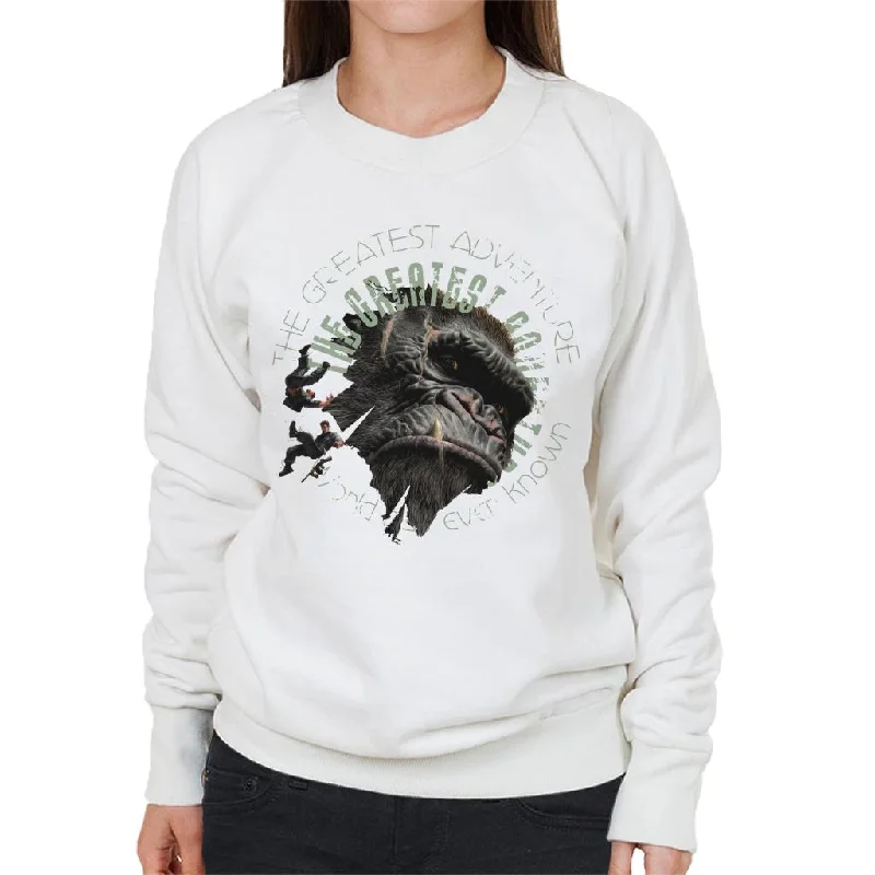 smooth fit athletic sweatshirtKing Kong The Greatest Adventure Women's Sweatshirt