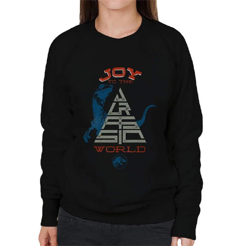 luxury fitness sweatshirtJurassic Park Christmas Joy To The World Women's Sweatshirt