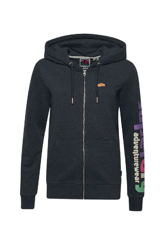 soft pullover hoodieSUPERDRY 90S TERRAIN ZIPHOOD