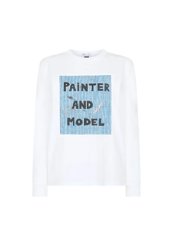 premium athletic sweatshirtPainter and Model Long Sleeve T-Shirt