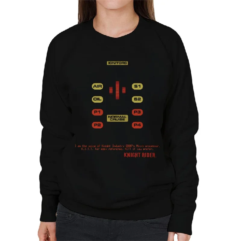 slim fit workout hoodieKnight Rider I Am The Voice Of Knight Industry 2000s Microprocessor Women's Sweatshirt