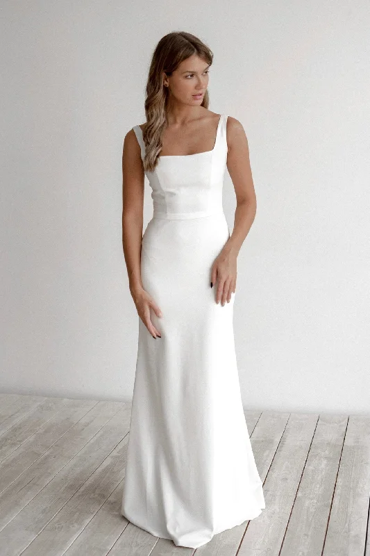 bodycon dressCrepe Wedding Dress Jessica