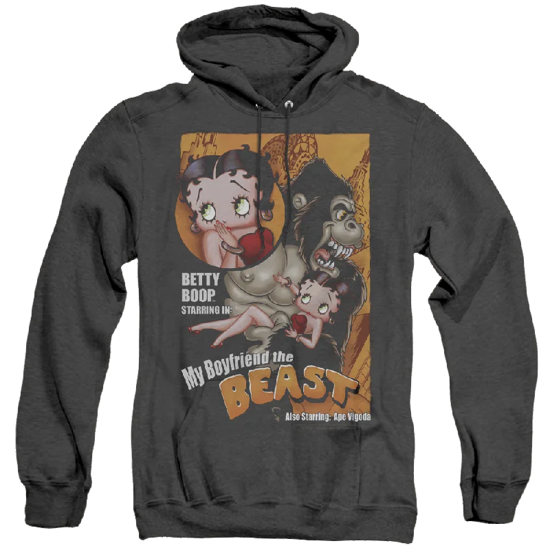 cool street hoodieBetty Boop Boyfriend The Beast - Heather Pullover Hoodie