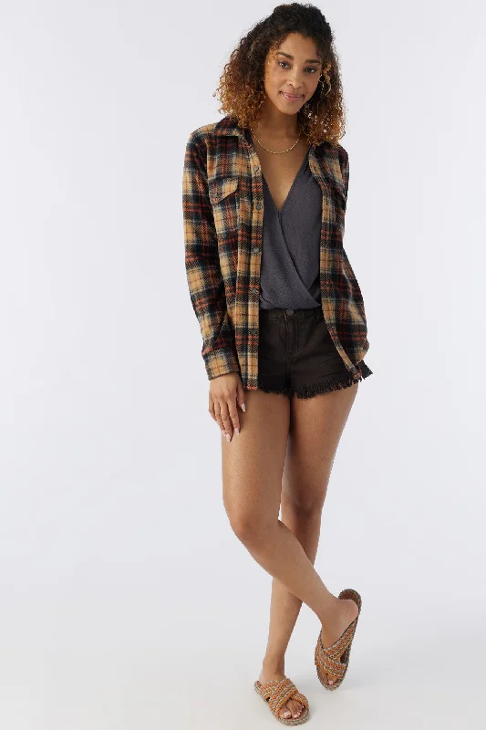 casual hoodie for fallZUMA PLAID FLANNEL