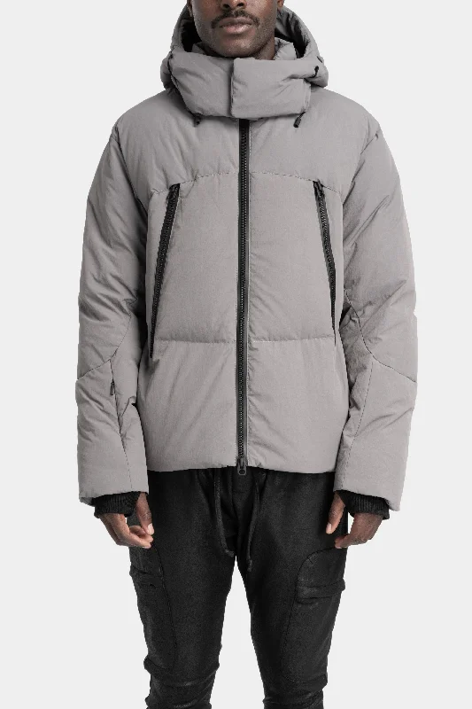 Special Offer soft coatDetachable hood down jacket, Slate Grey
