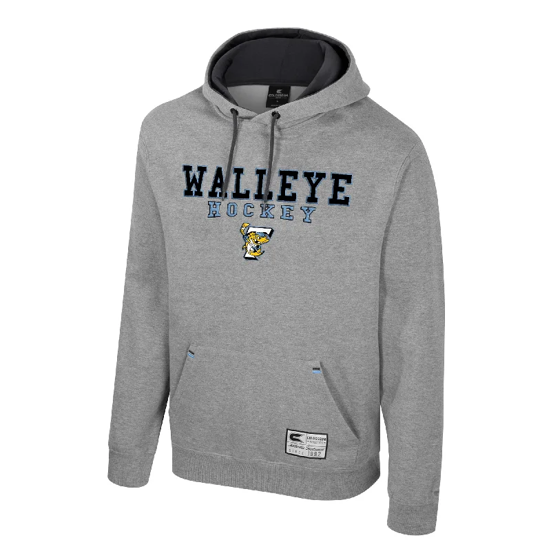 premium gym hoodieToledo Walleye Grey Zion Hooded Sweatshirt