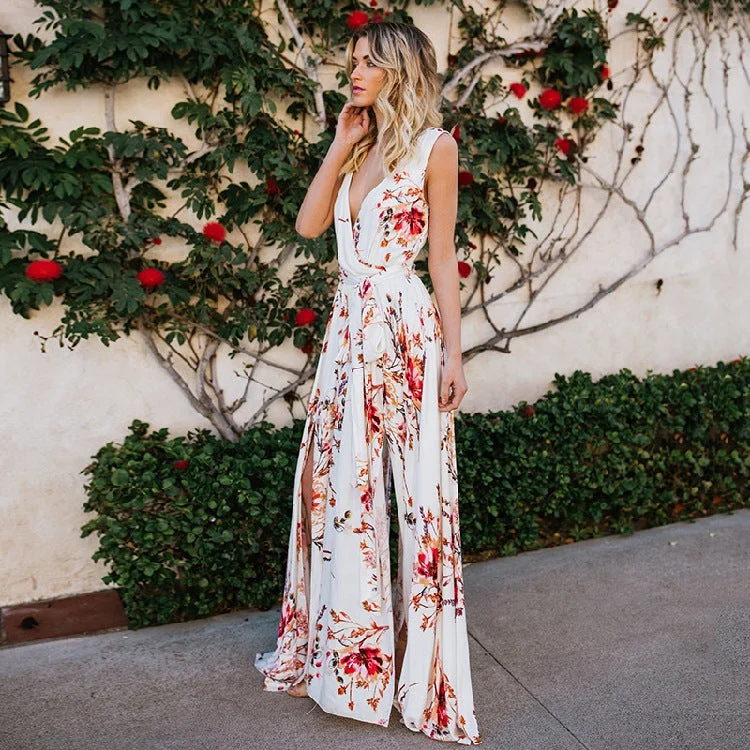 floral dressWilla Floral Lace Ruffle Maxi Dress