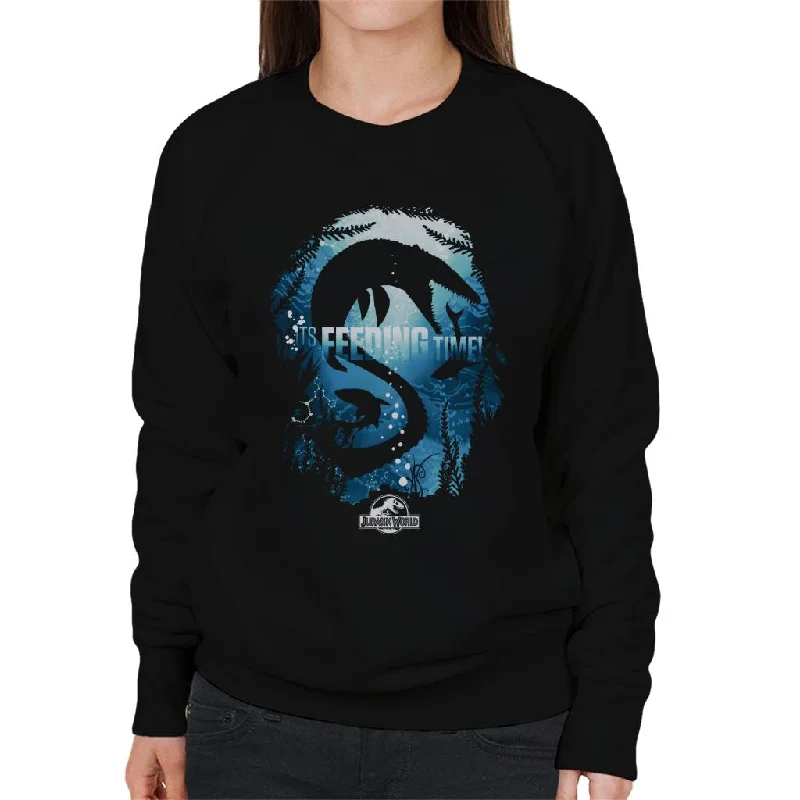 trendy gym wear hoodieJurassic Park Its Feeding Time Women's Sweatshirt